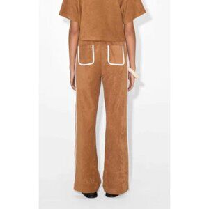Magali Pascal Blair Pants Almond Terry Wide Leg Size Medium